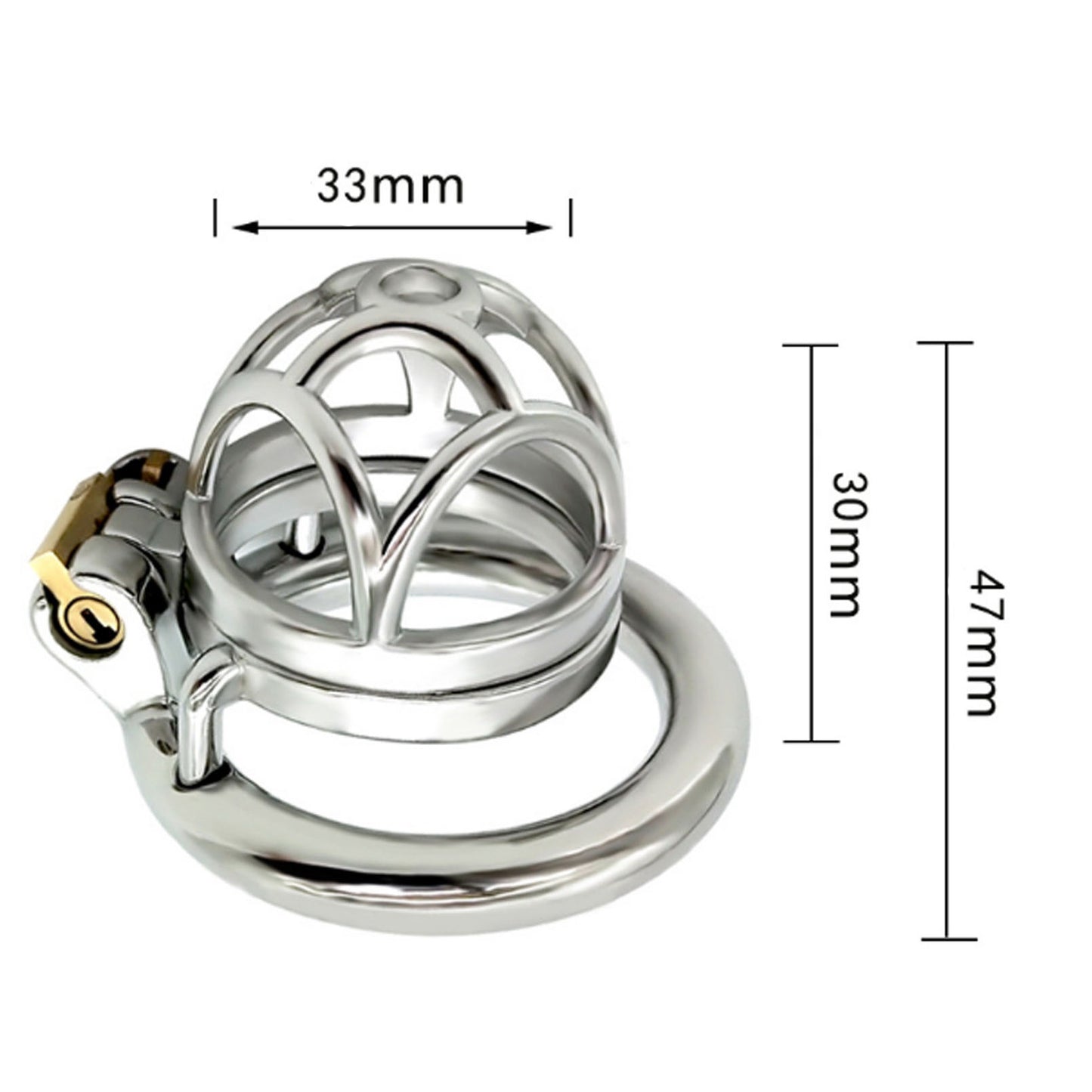 Male Stainless Steel Chastity Device Metal Chastit