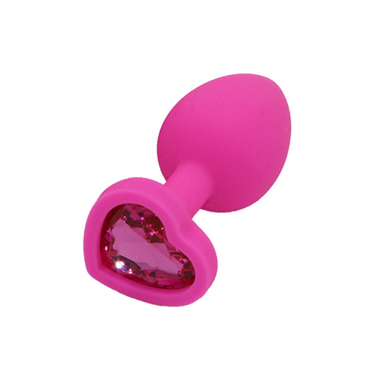 PVC Crystal Jewelry Heart Plug for Women for Men T