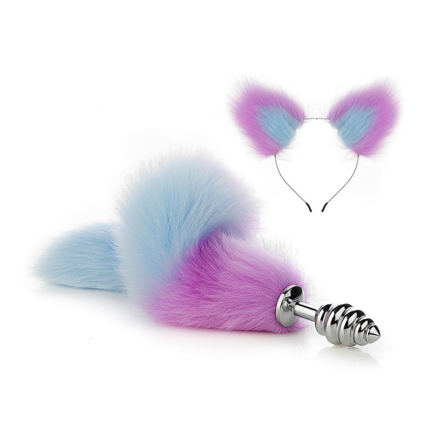 Faux Fox Tail Anal Plug Ear Hairpin Set Cosplay Ad