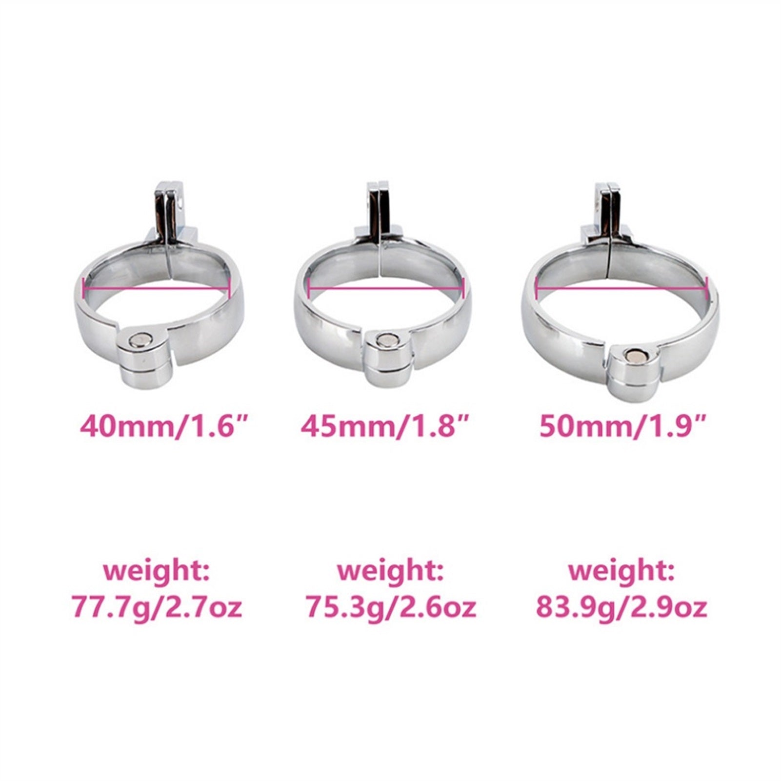 Mouse Head Metal Chastity Lock Male Appliance Peni