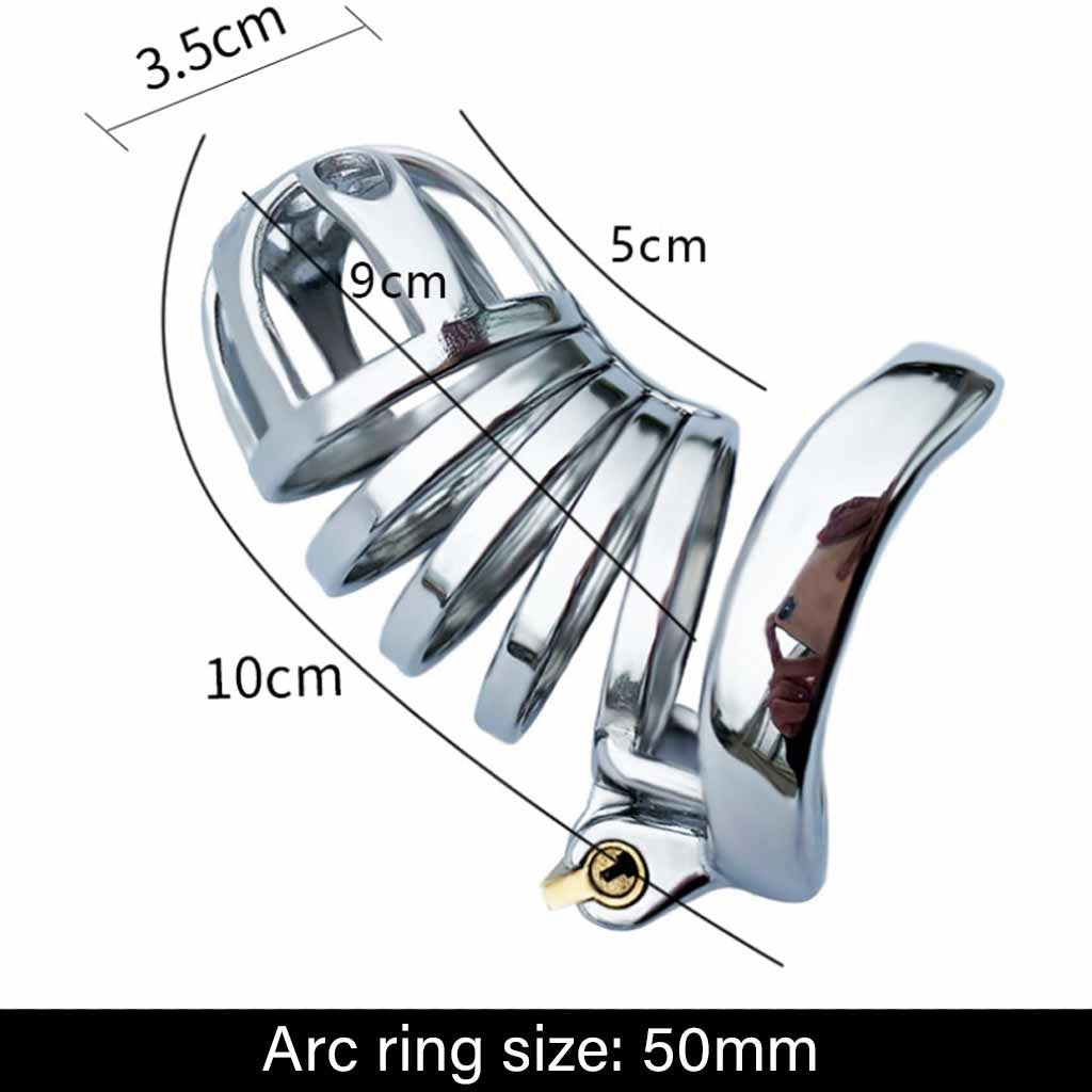 Ergonomic Design Chastity Device 2 Built-in Locks 