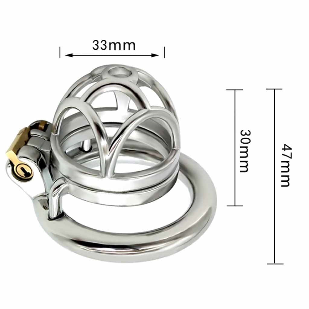 Stainless Steel Male Chastity Device Male Virginit