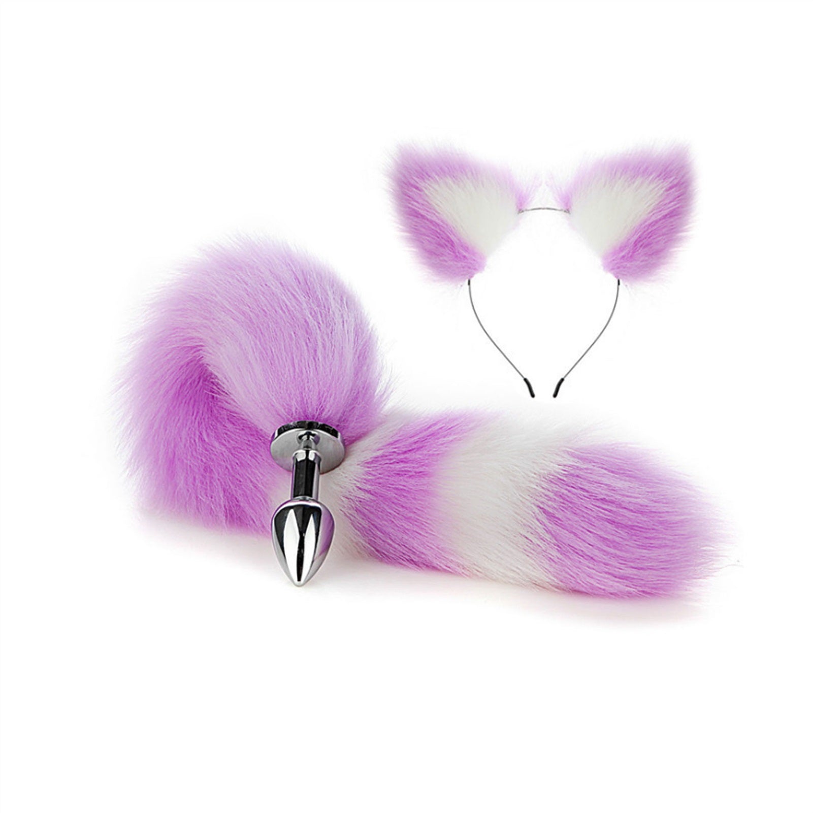 Faux Fox Tail Anal Plug Ear Hairpin Set Cosplay Ad