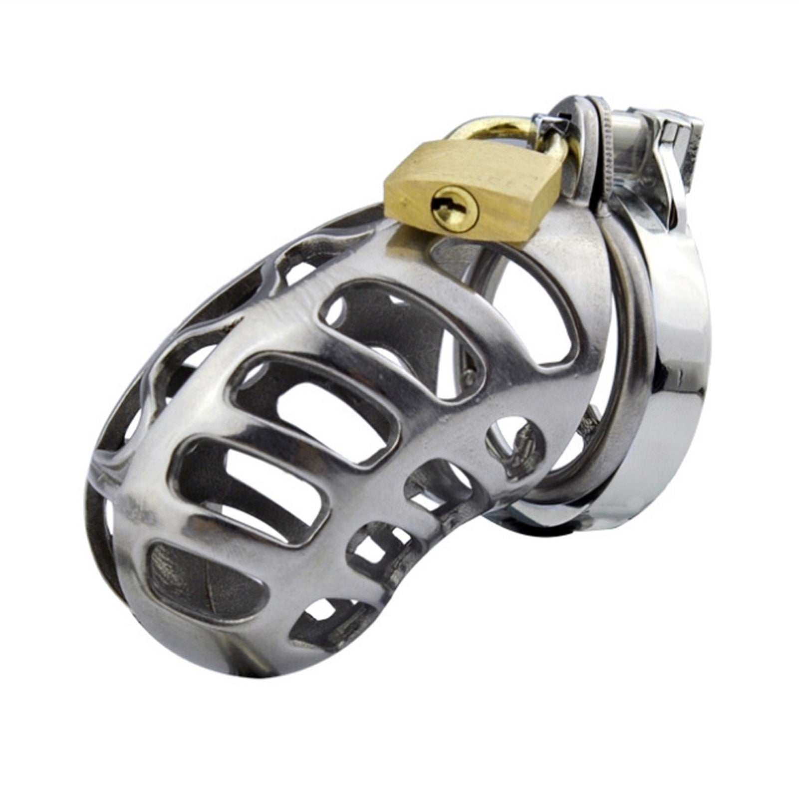 Male Stainless Steel Chastity Device Adult Toy Cha