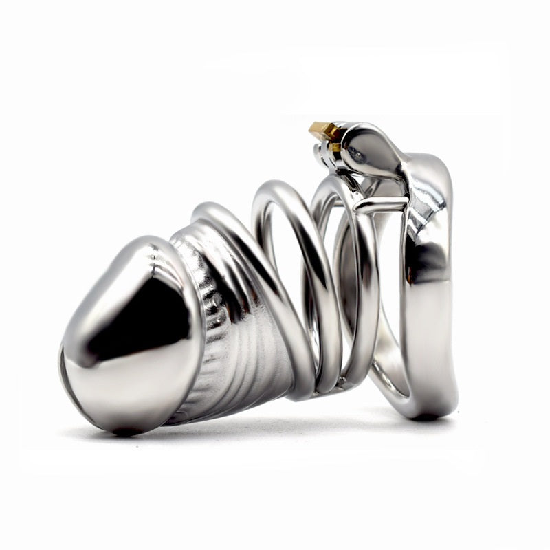 Stainless Steel Small Male Chastity Device Ergonom