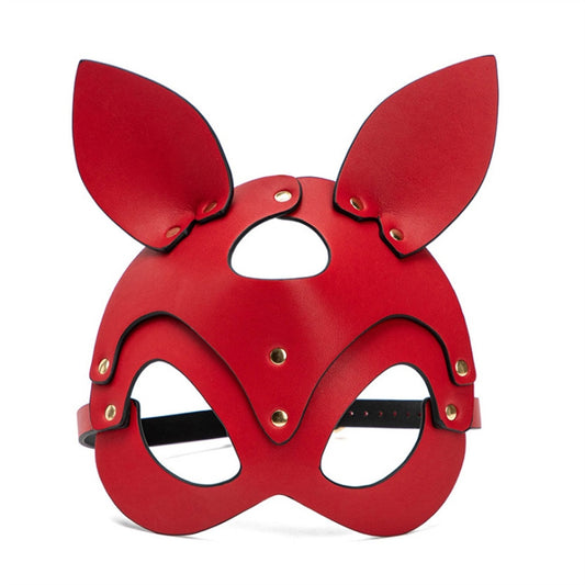 Leather Bunny Mask Sexy Eye Mask Disco Dancing Dre