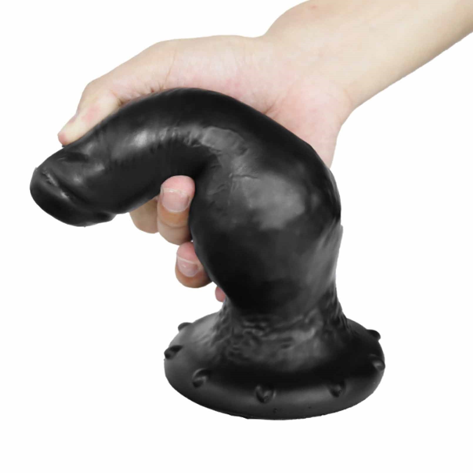 Silicone Anal Plug with Remote Control,Black