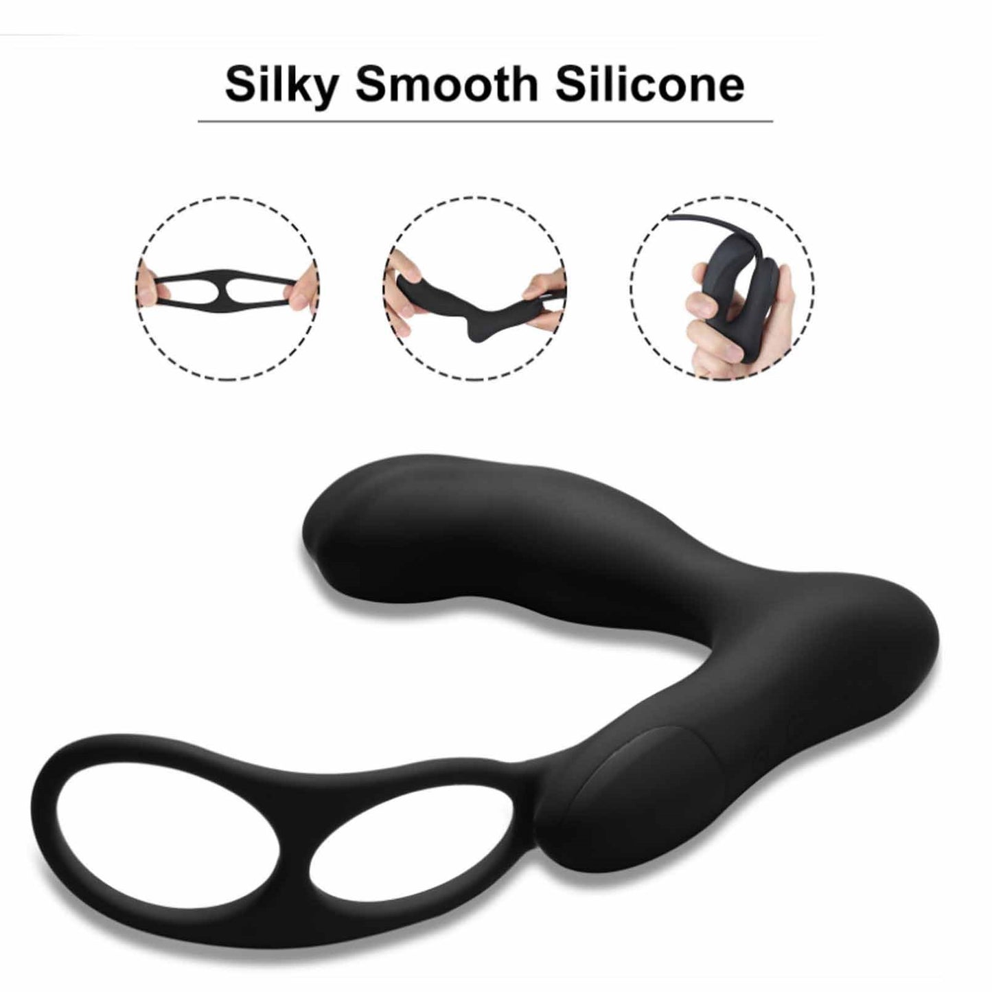 Vibrating Cock Ring with 10 Modes Clitoral Stimula