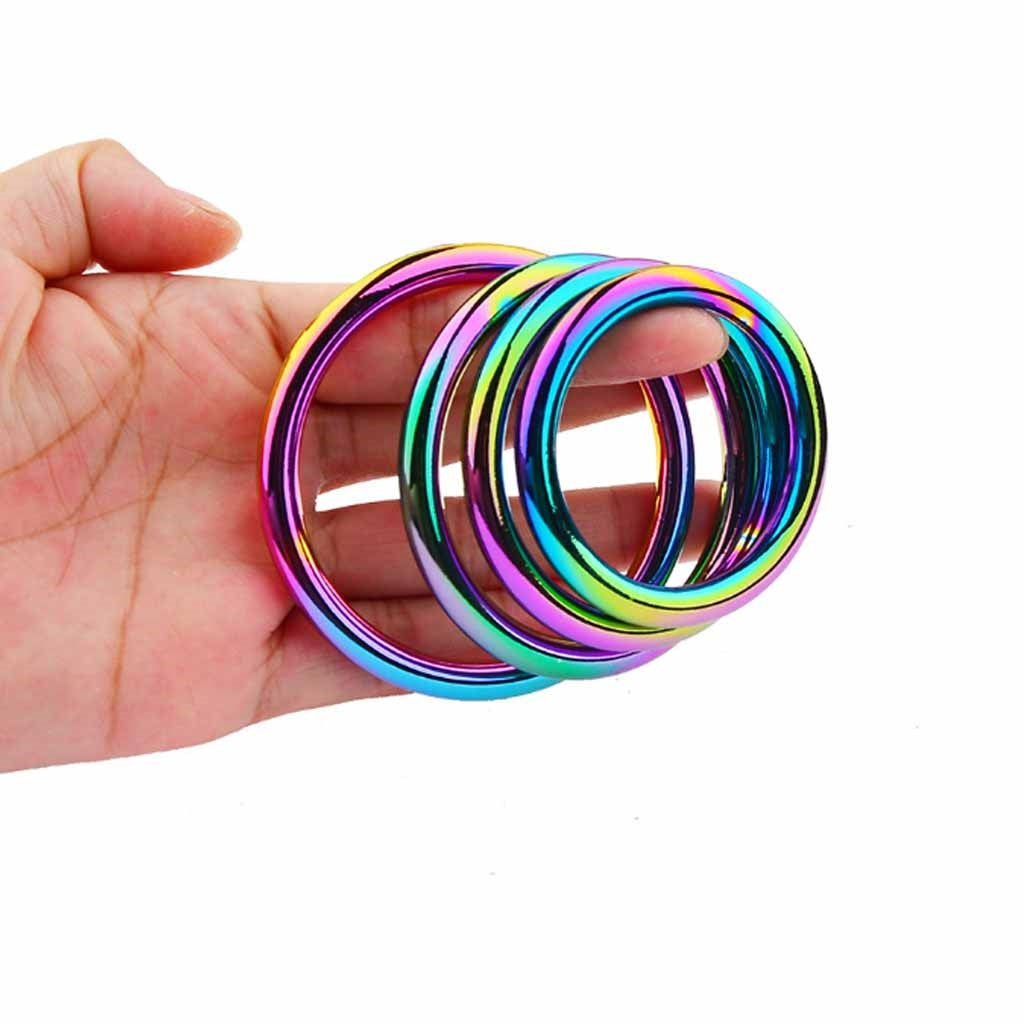 1PCS male zinc alloy metal penis ring delayed ejac