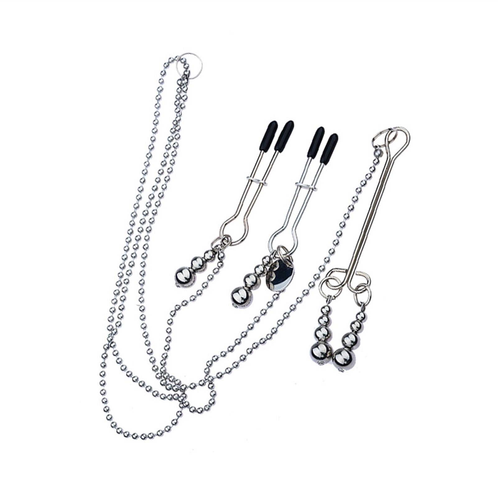 Stainless Steel Nipple Clamps with Clit Clamp Silv