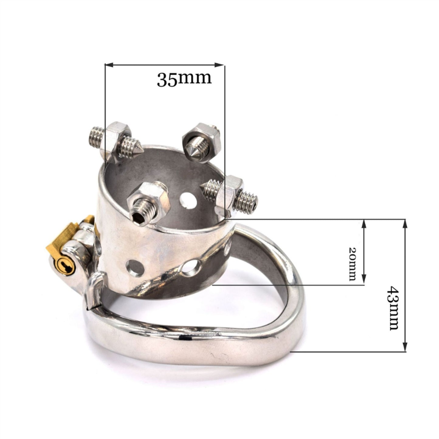 Master Slave Chastity Device 304 Stainless-steel M