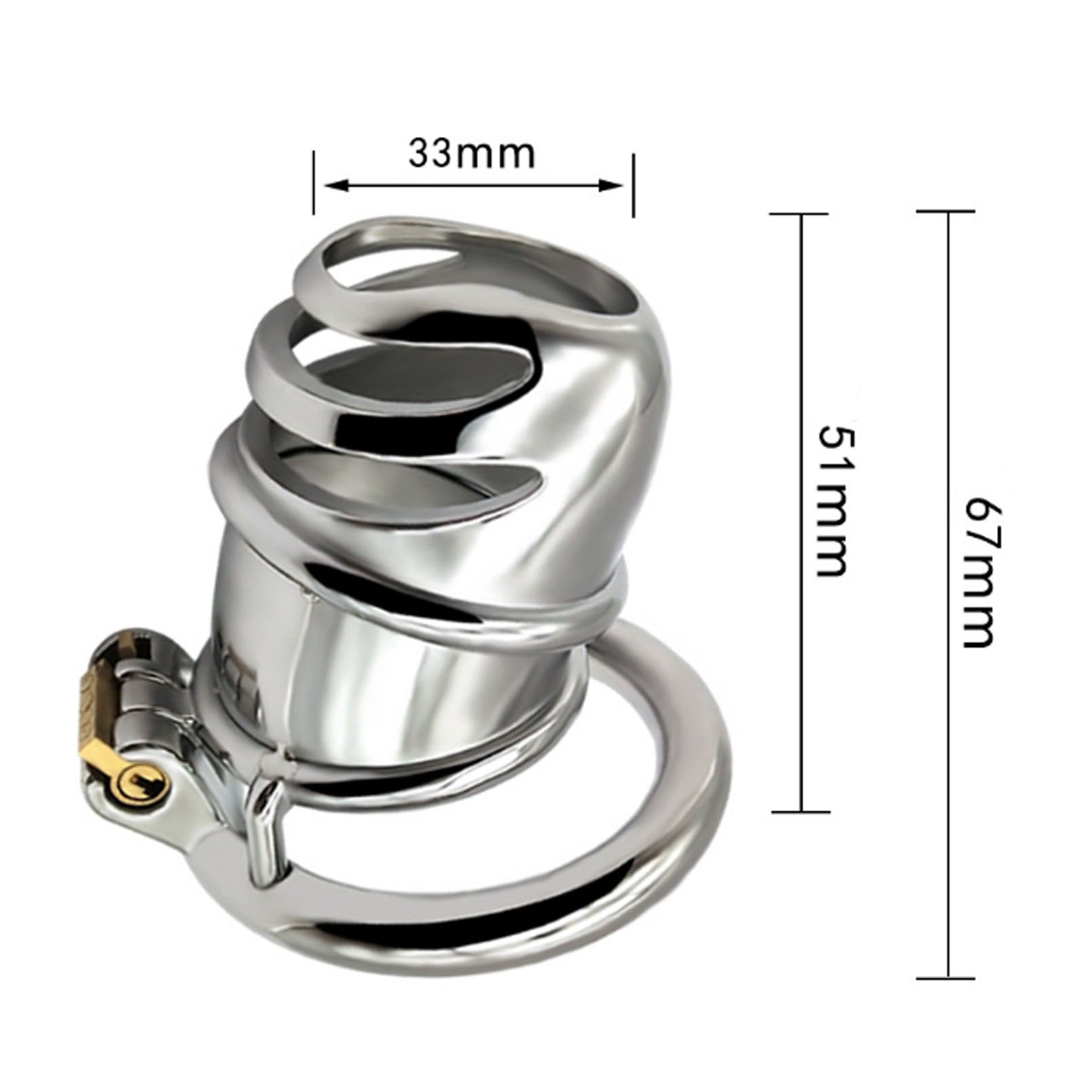 Stainless Steel  Chastity LockMetal Protection cag