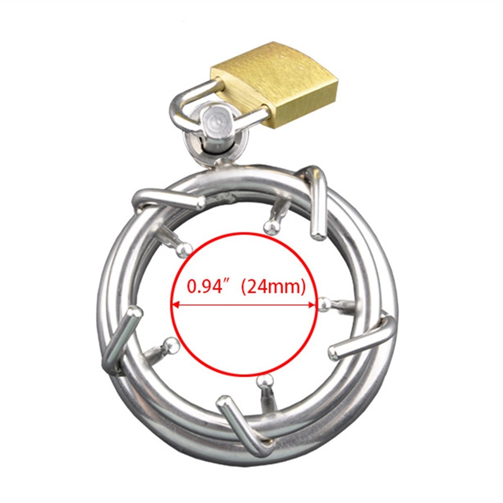 Male Stainless Steel Chastity Device Metal Chastit