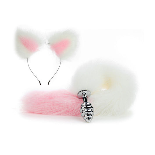 Faux Fox Tail Anal Plug Ear Hairpin Set Cosplay Ad