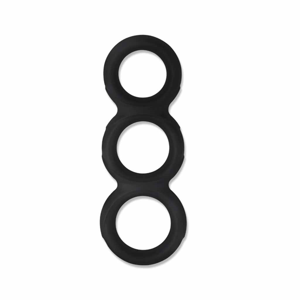 4-Piece Cock Ring Set, 1.2-1.6 inch, 100% Silicone