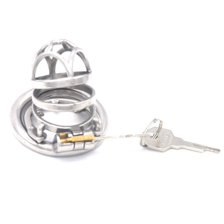 Male Cock Cage Chastity Device, Stainless Steel Ch