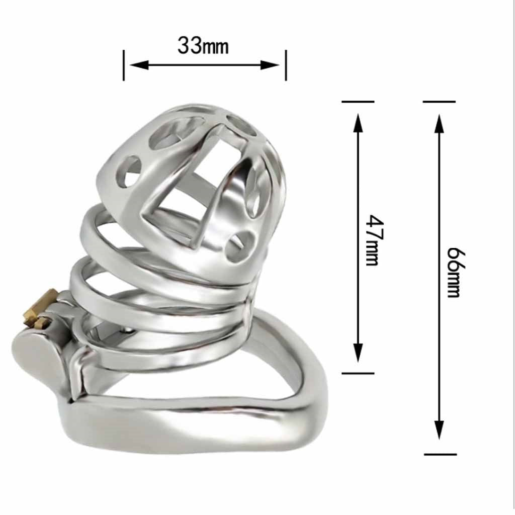 Male Chastity Device Stainless Steel Ergonomic Des