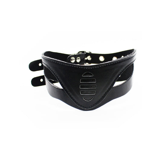 PU Leather Choker Collar Necklace Adjustable Size 