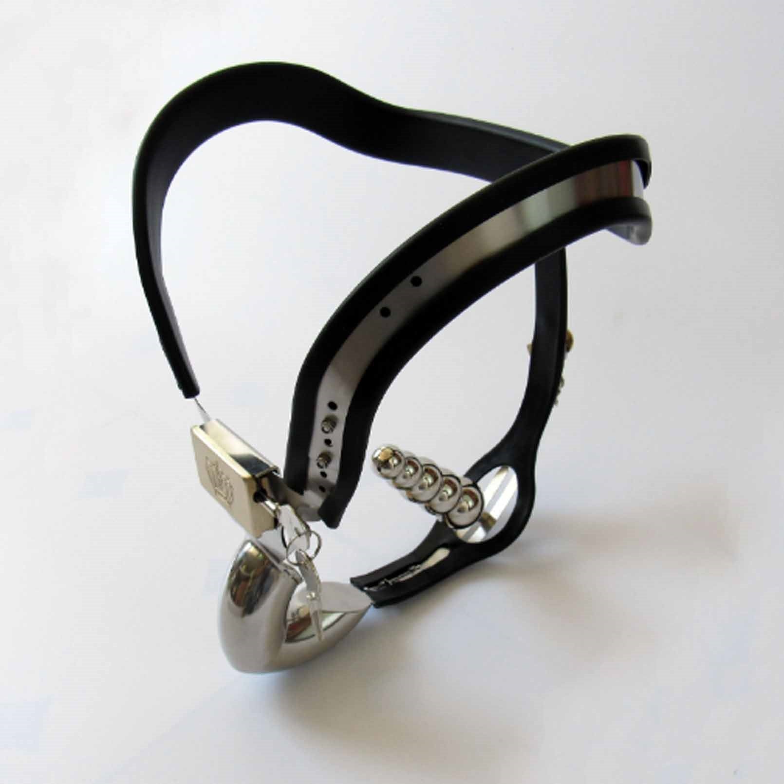 Female Chastity Belt Adjustable Stainless Steel Ch