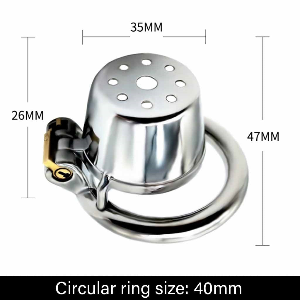 Metal SM Metal Male Chastity Locks Dick Bird Cage 