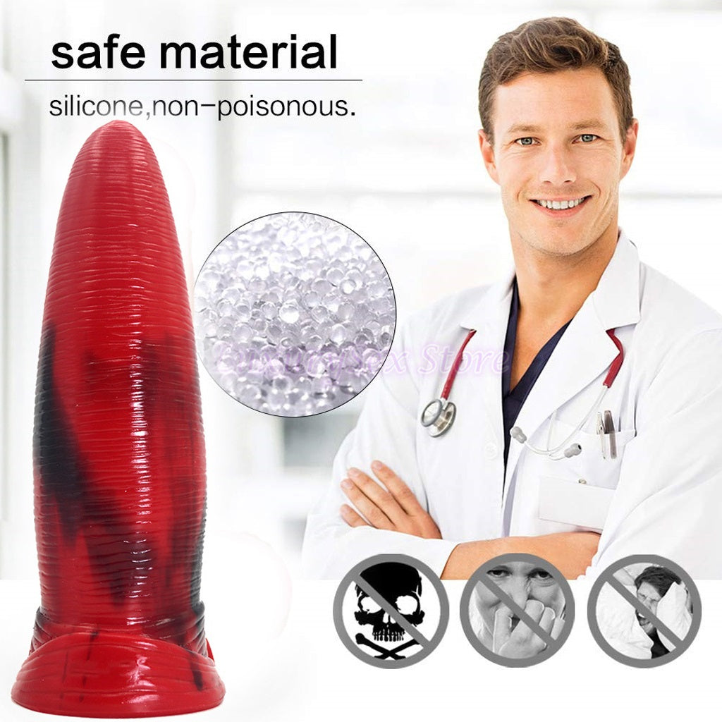 6.3" Big Thick Liquid Silicone G-Spot Dildo Penis 