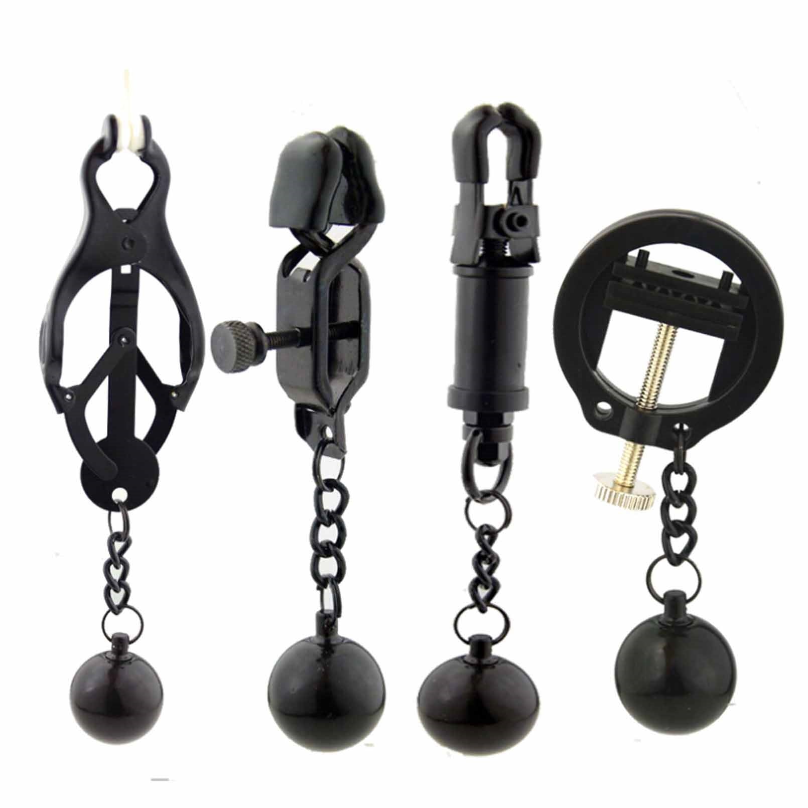 Adjustable force opening entrainment nipple clamp 