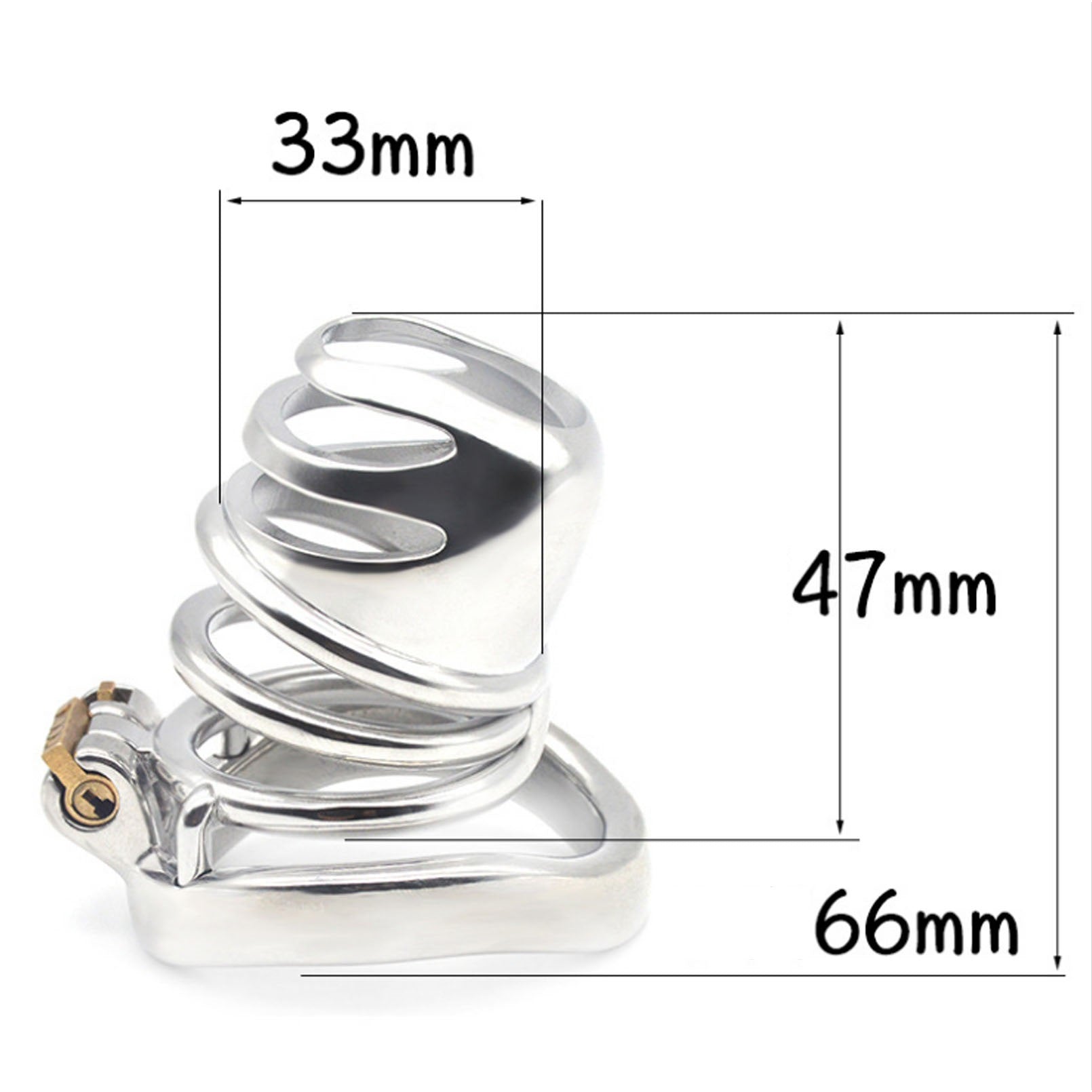 Master Slave Chastity Device 304 Stainless-steel M