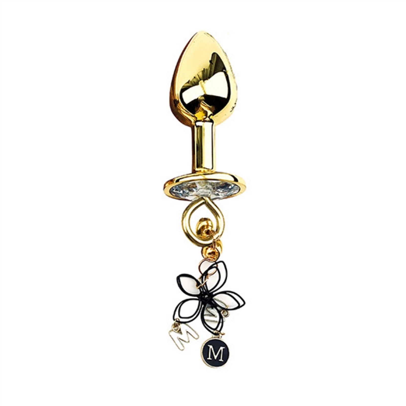 Adult Toy Metal Golden Nipple Clamps With Bell Flo