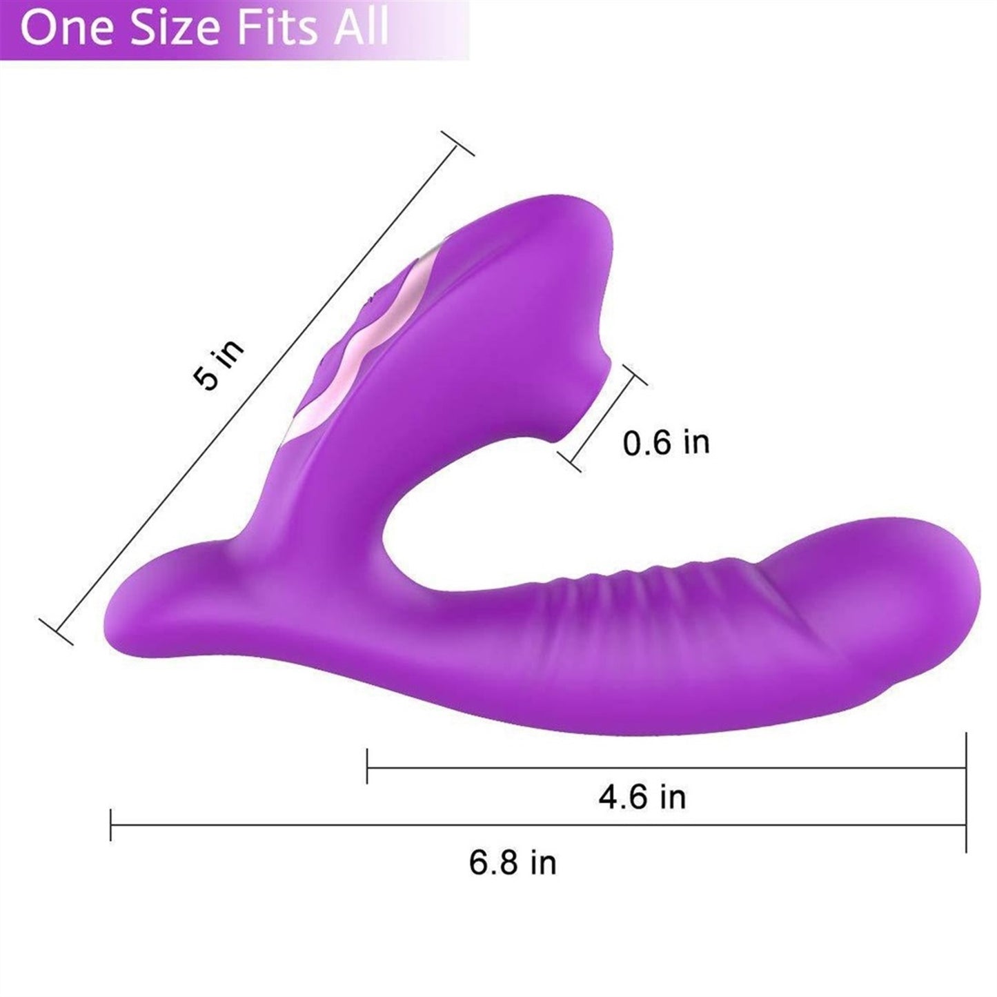 10 Frequency Silicone Vibration Dildo 2 In 1 Sucki