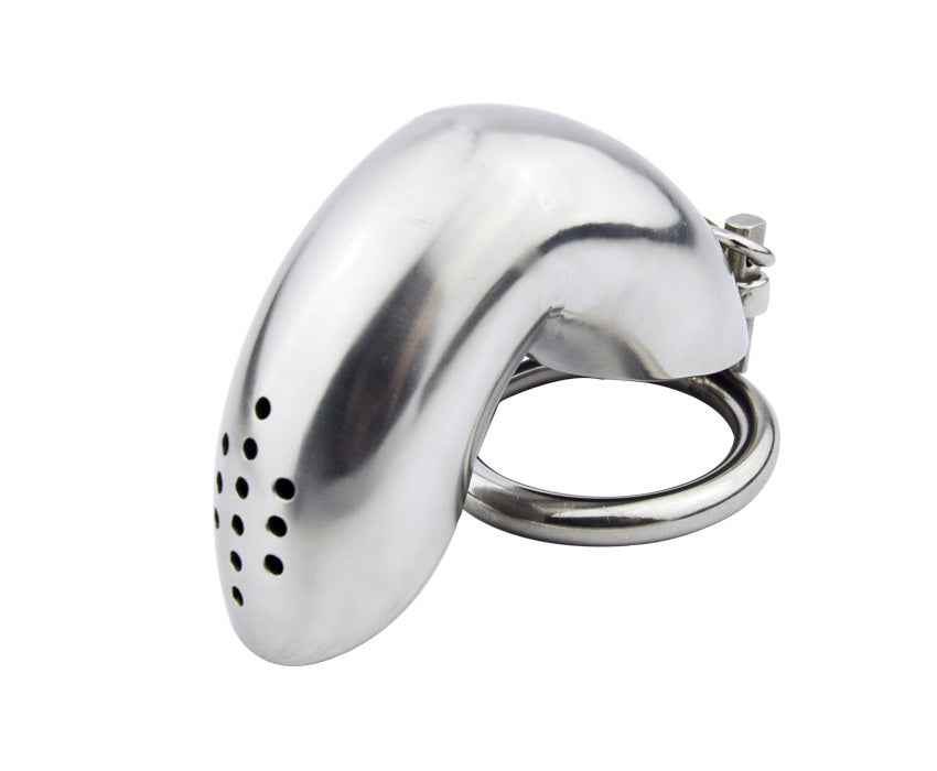 Stainless Steel Small Male Chastity Device Ergonom