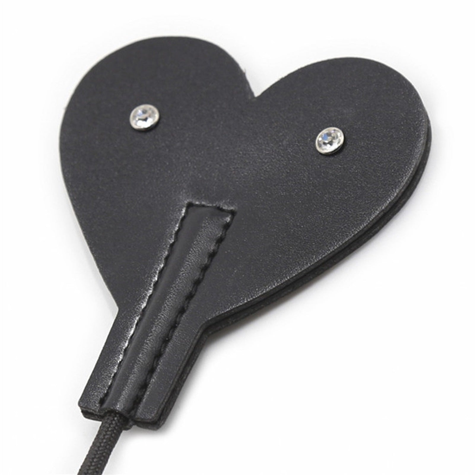 Black Love Spanking Leather Heart-shaped Long Beat