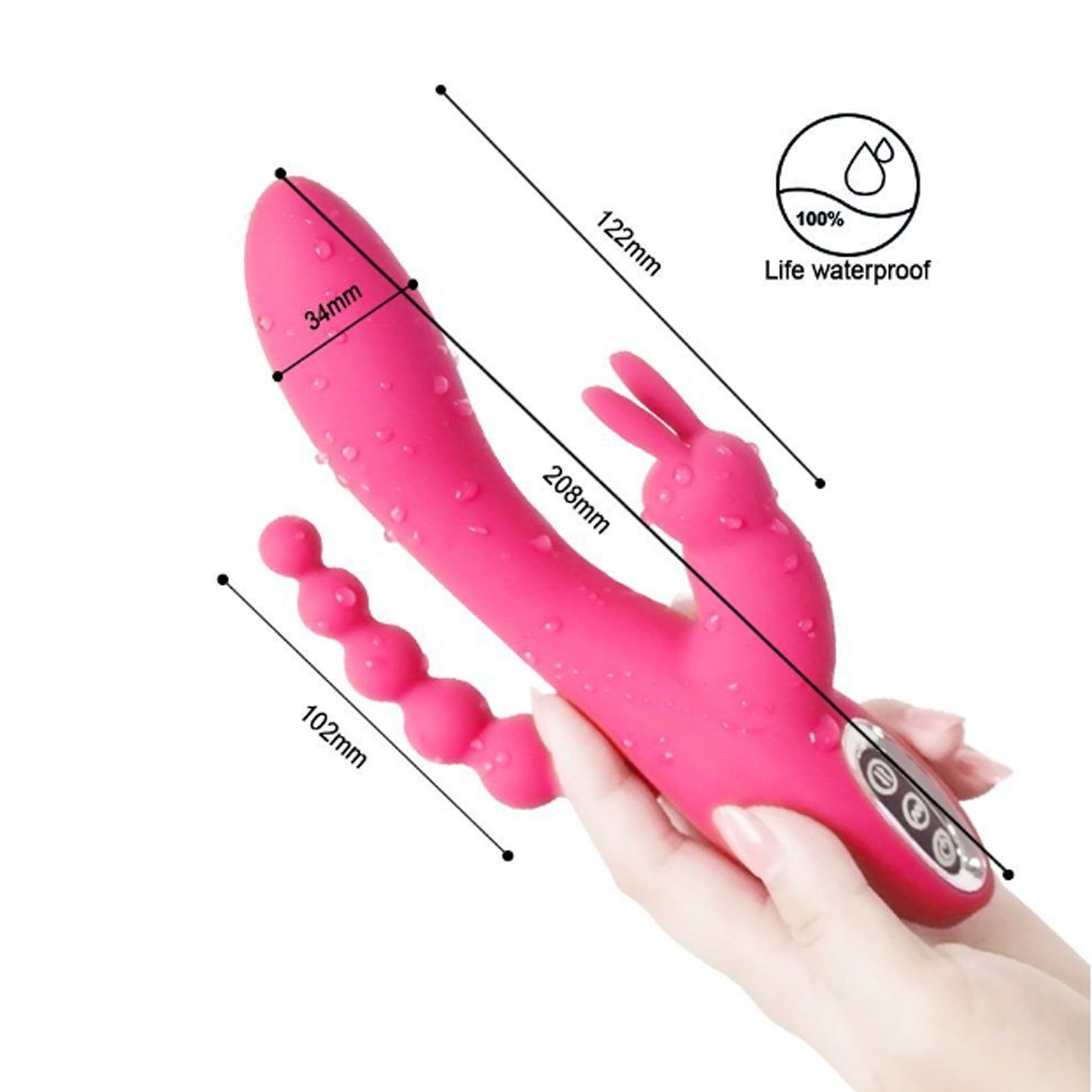 Female AV Rabbit Vibrator G-Spot Double Vibration 