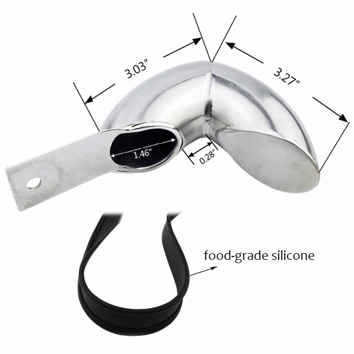 Female Chastity Belt Adjustable Stainless Steel Ch