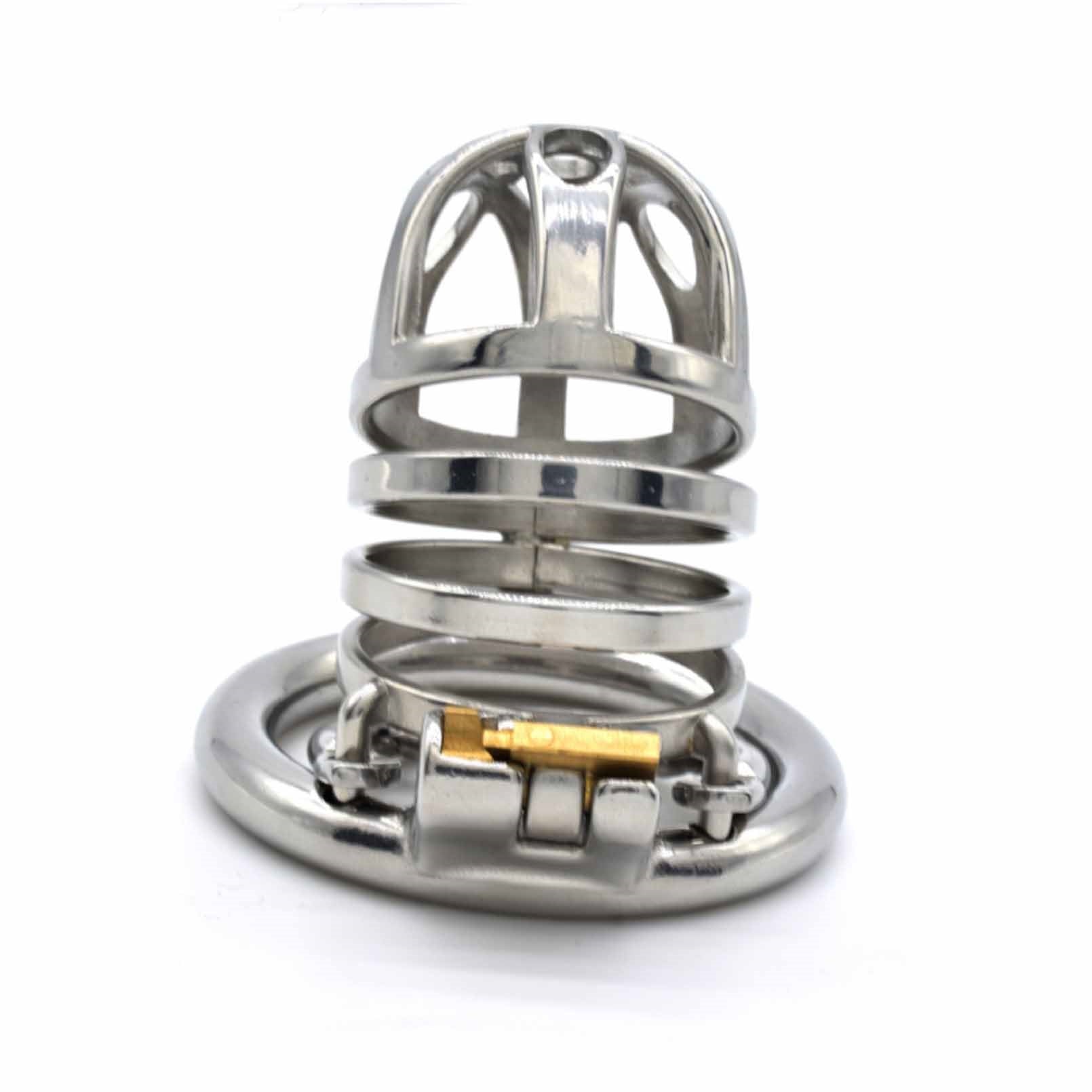 Stainless Steel Protection Cage Lock For Men Bindi