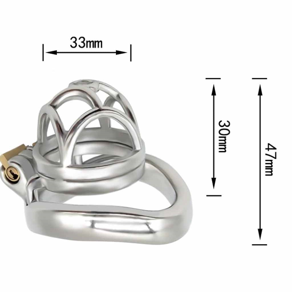 Male Chastity Device Hypoallergenic Stainless Stee