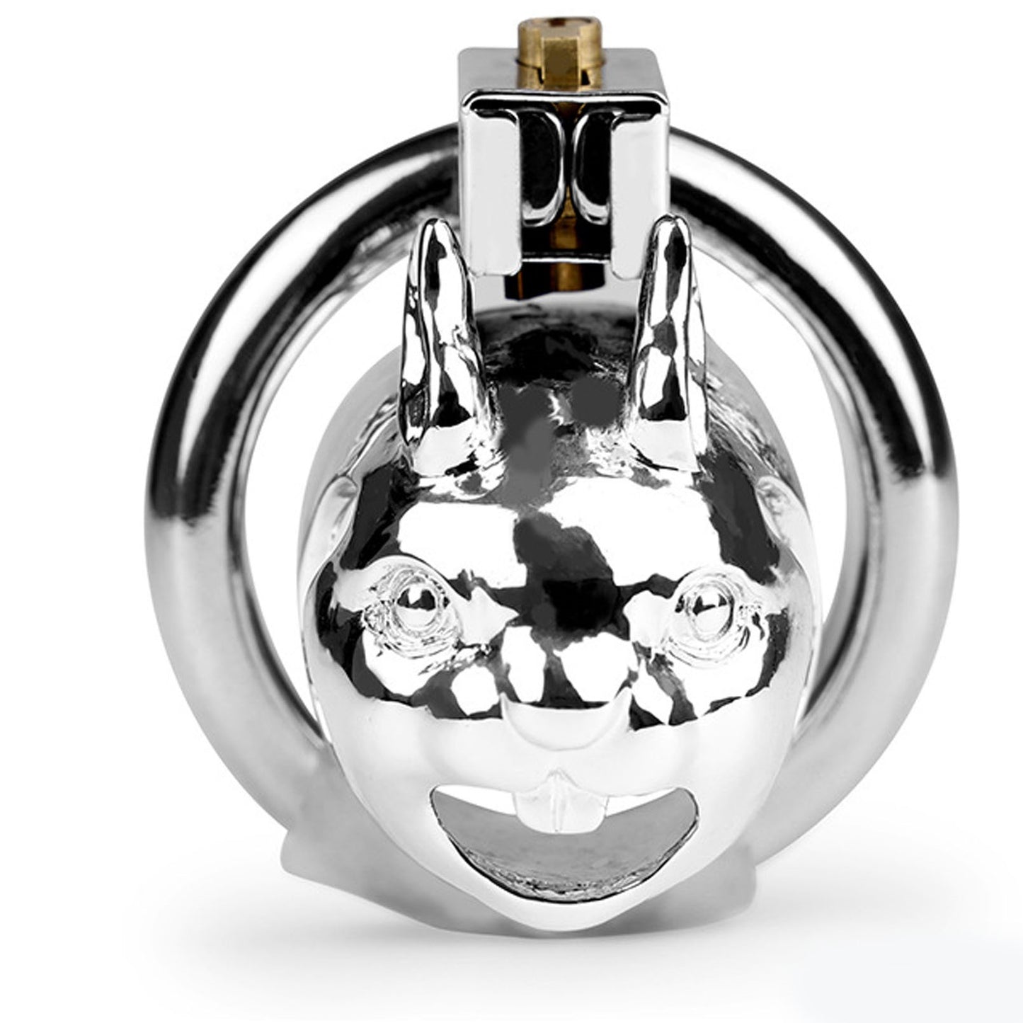 Stainless Steel Rabbit head Chastity lockHead Cage