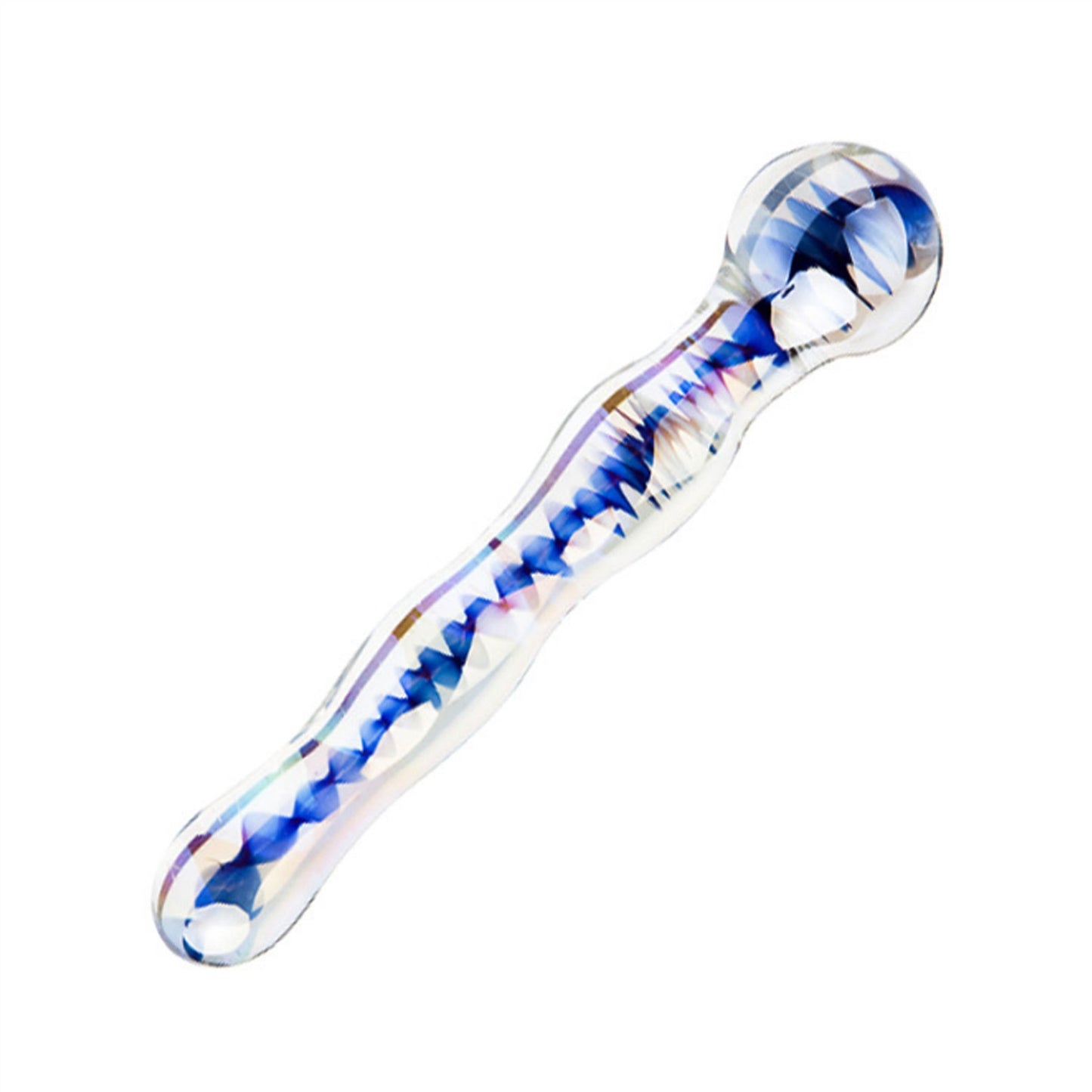 Crystal Glass Adult Toy Metal Anal Plug Ring For C