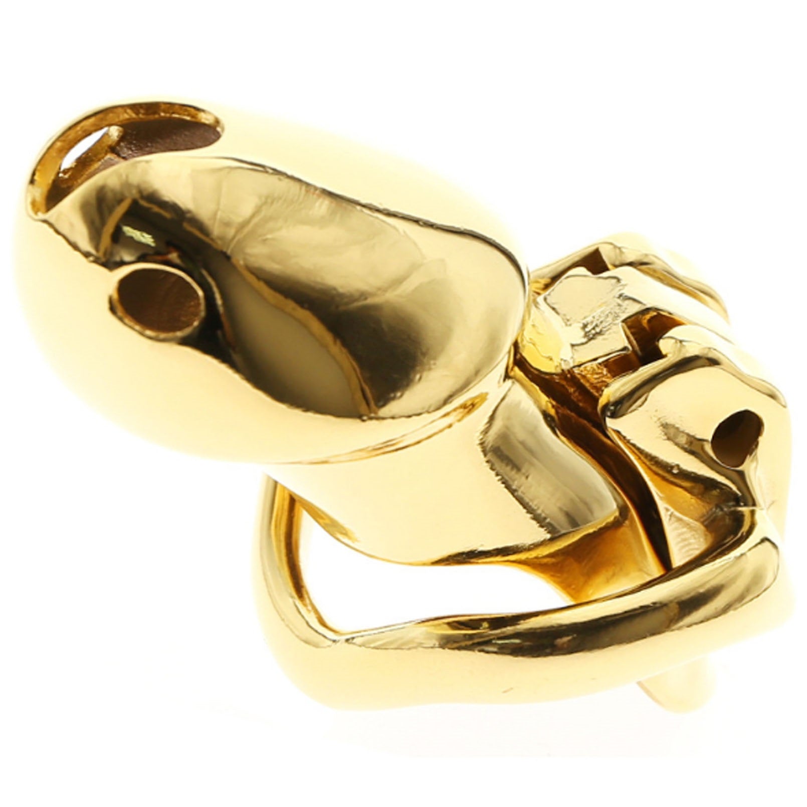 Gold Chastity Lock Chastity Device Penis Protectio