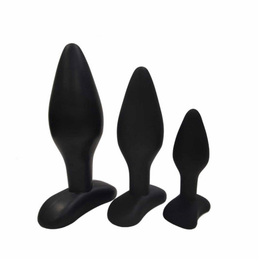 Sexy Toys 3PCS Anal Plug Set Medical Silicone Sens