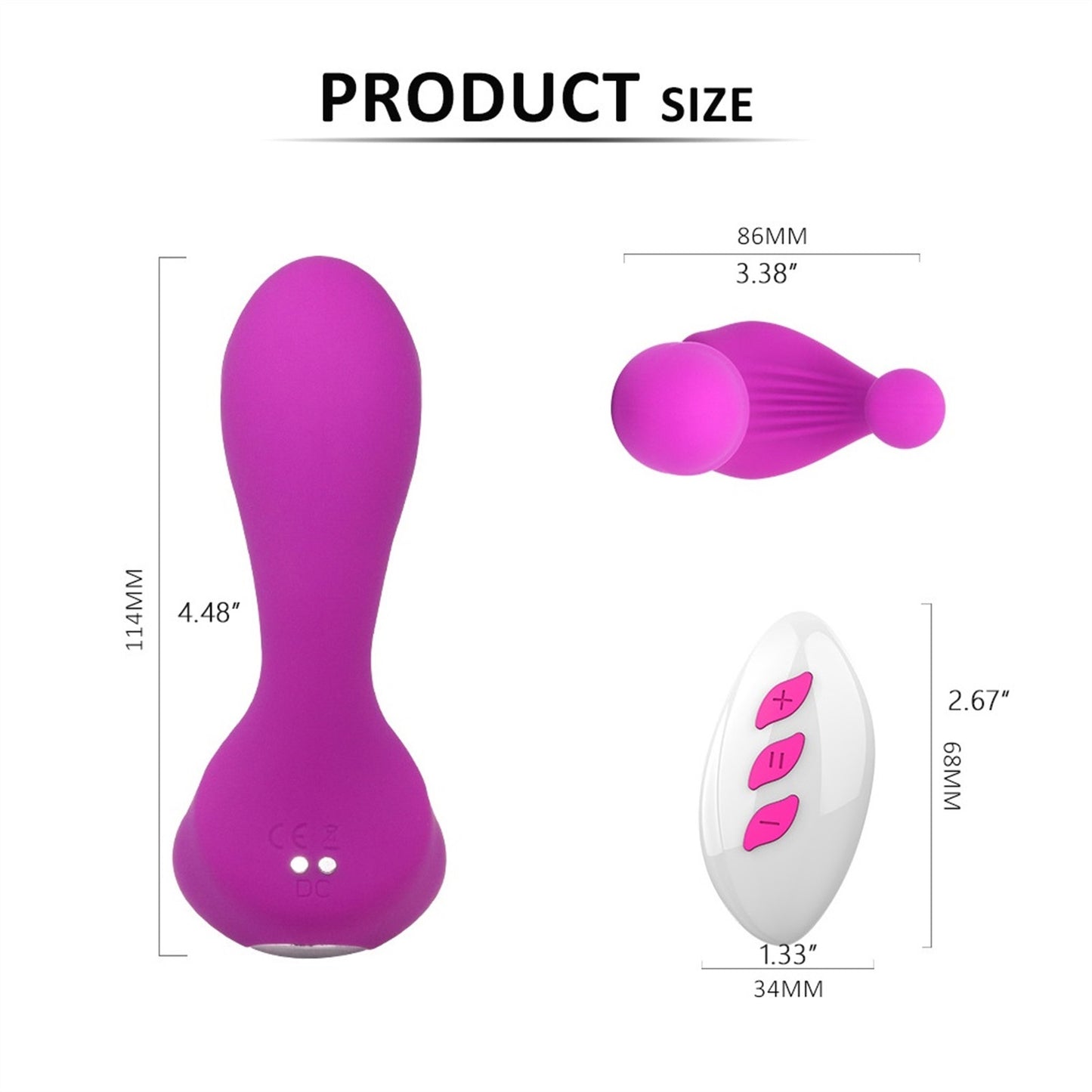 Silicone Amal Plugs Sex Toys For Couples Black/Pur