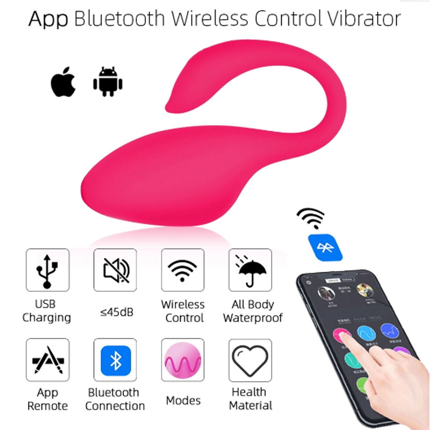 A soft and retractable vibrator massager couple mo