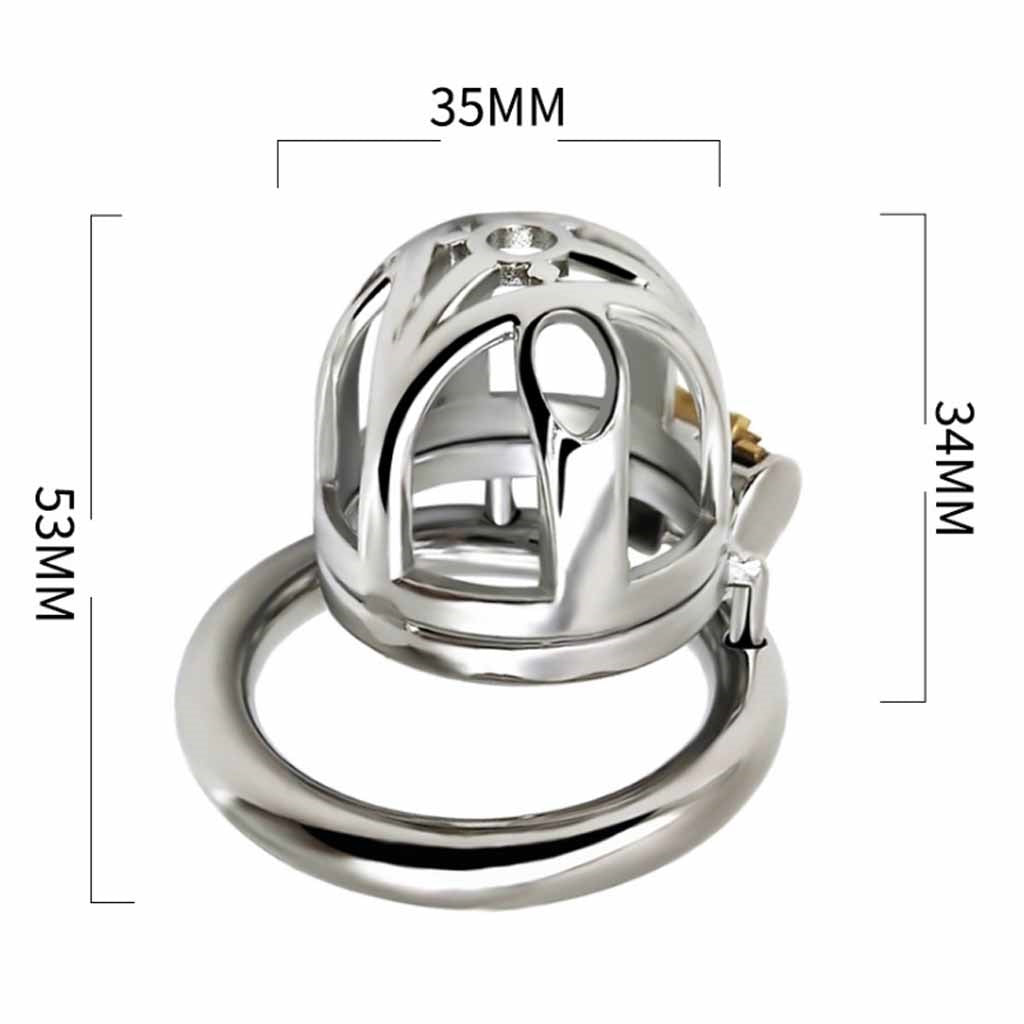 Small Male Chastity Device Stainless Steel Ergonom