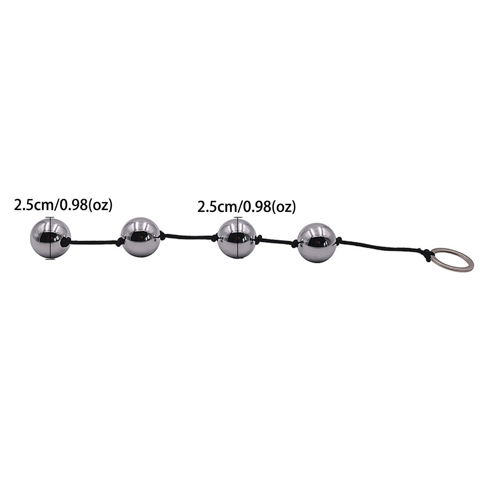 4/3/2 Ball Eggs Toys Stainless Steel Crystal Plug 