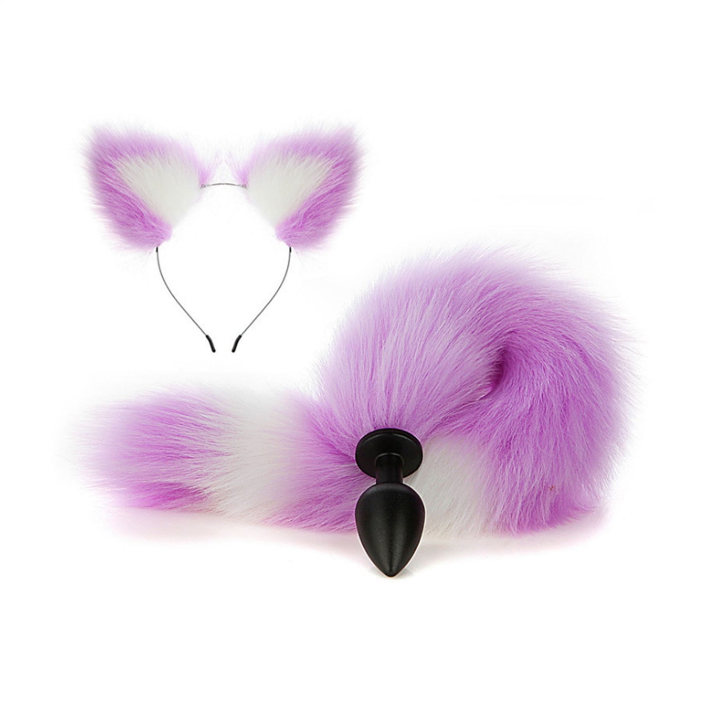 Faux Fox Tail Anal Plug Ear Hairpin Set Cosplay Ad