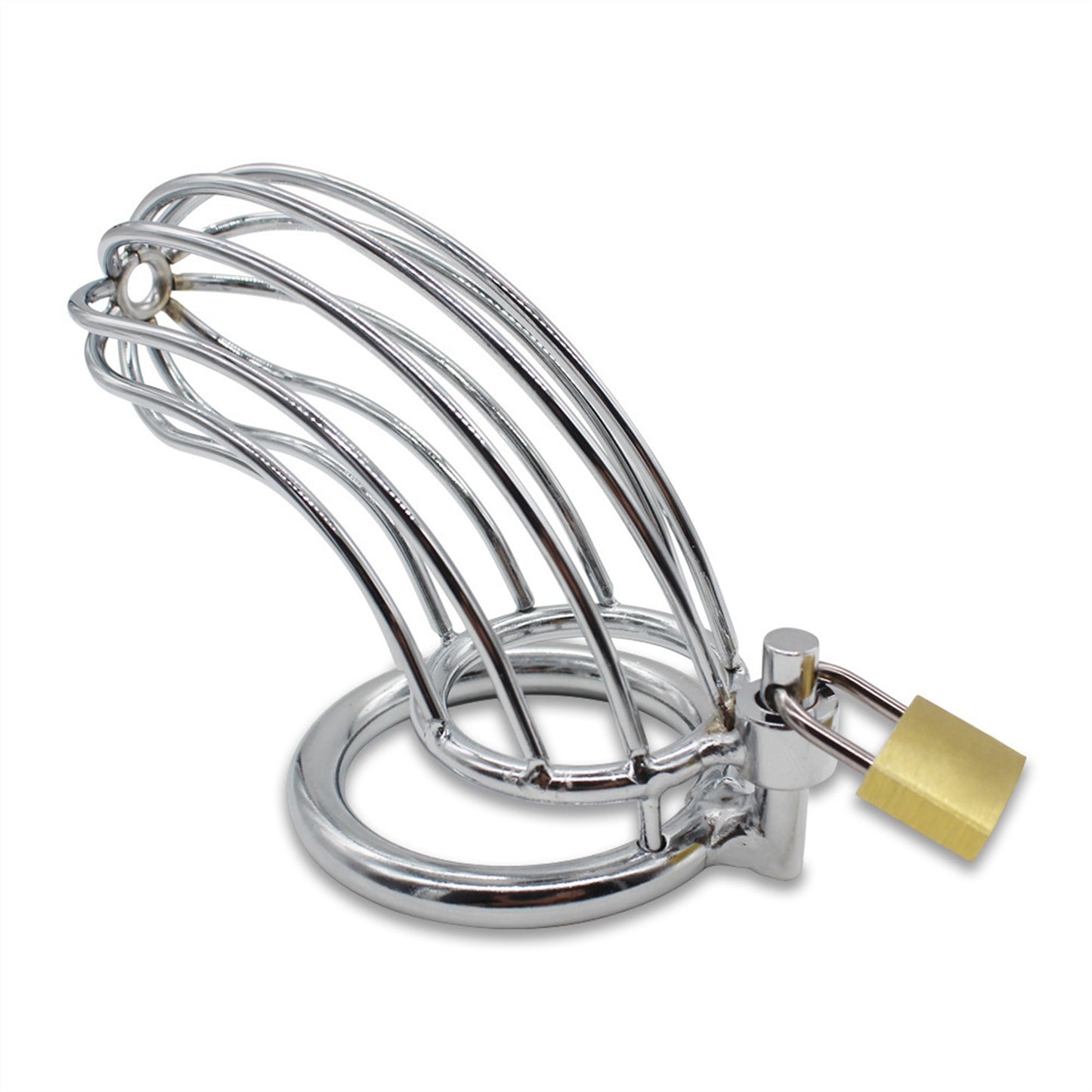 Stainless Steel Stealth Lock Male Chastity Device 