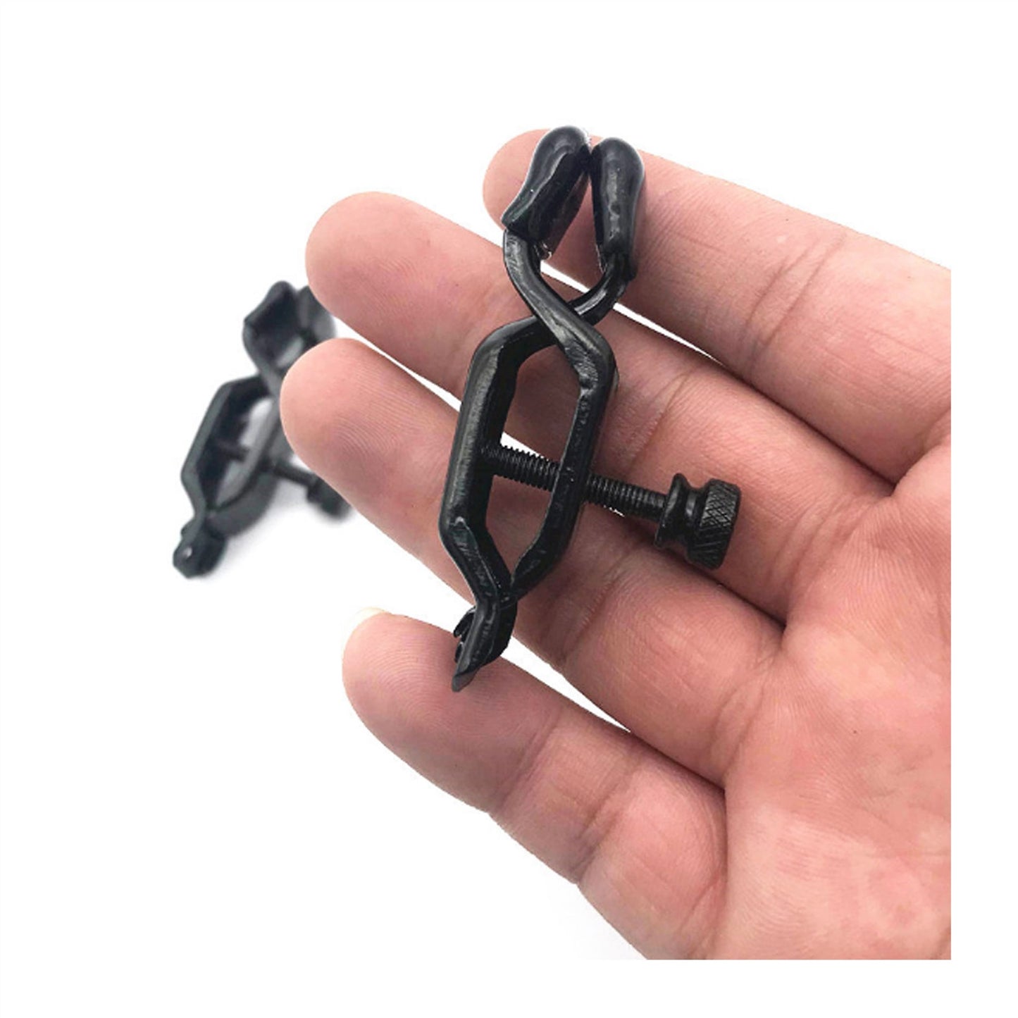 Metal Mimi Clip Nipple Clamps With Black Ball Pend