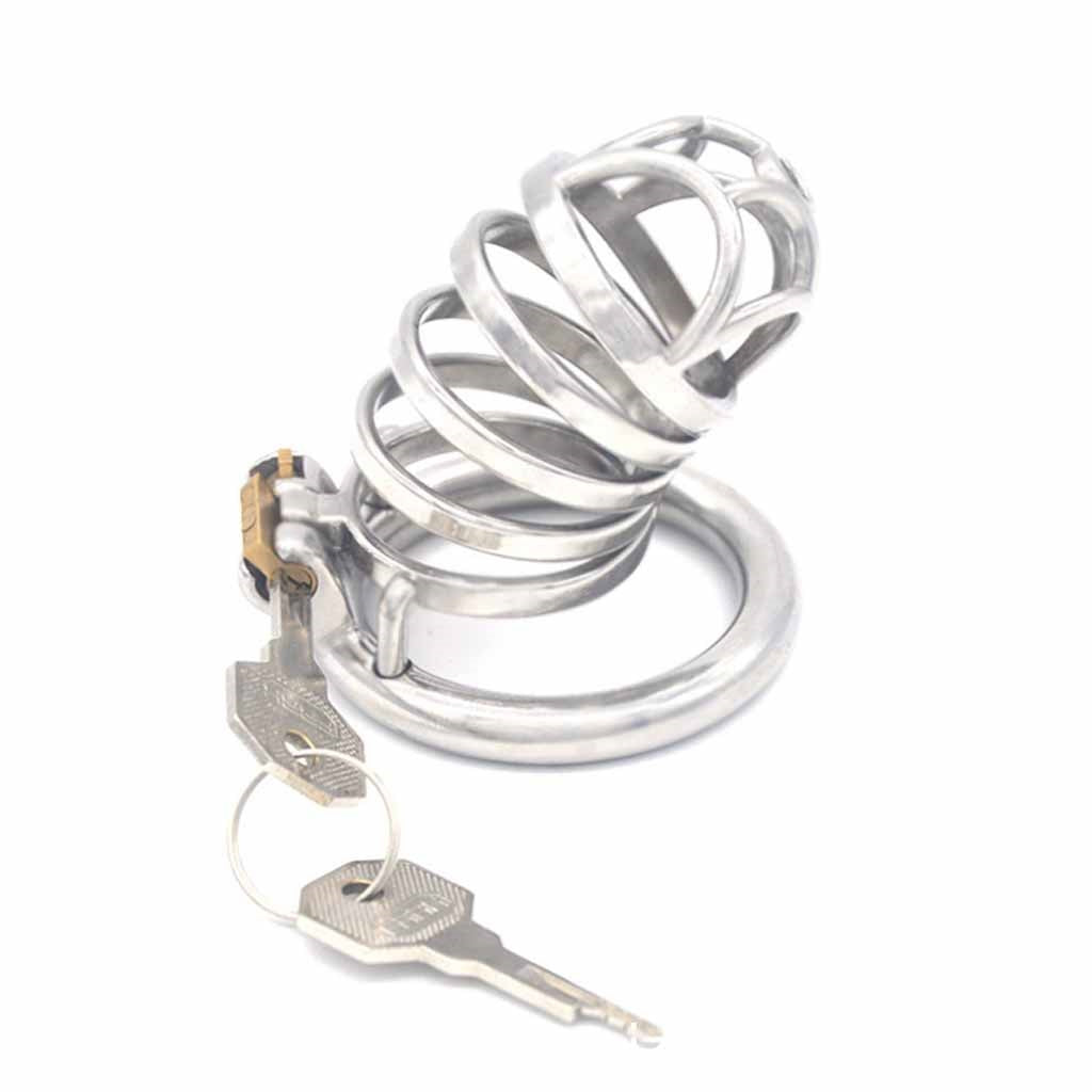 Male Cock Cage Chastity Device, Stainless Steel Ha