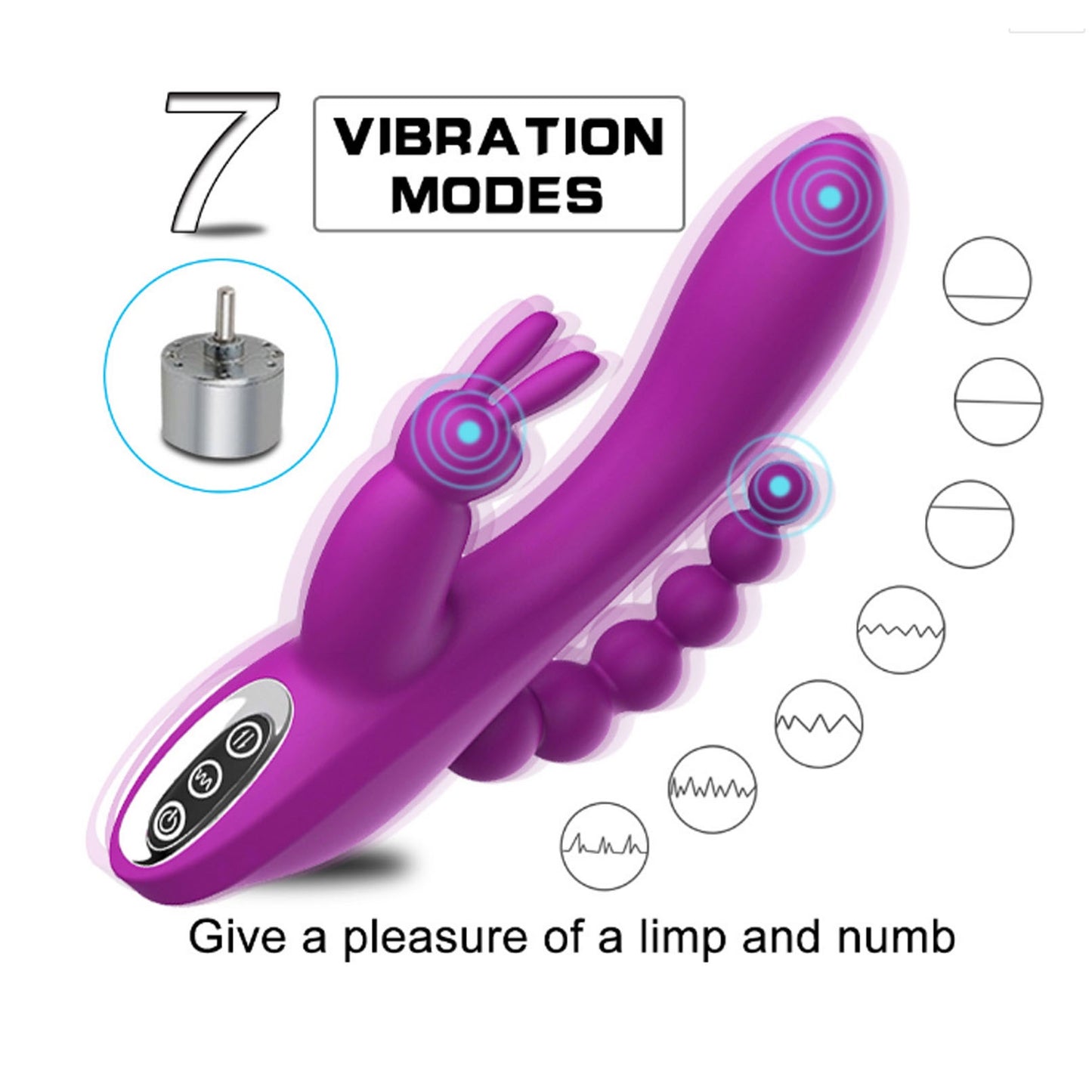 Female AV Rabbit Vibrator G-Spot Double Vibration 