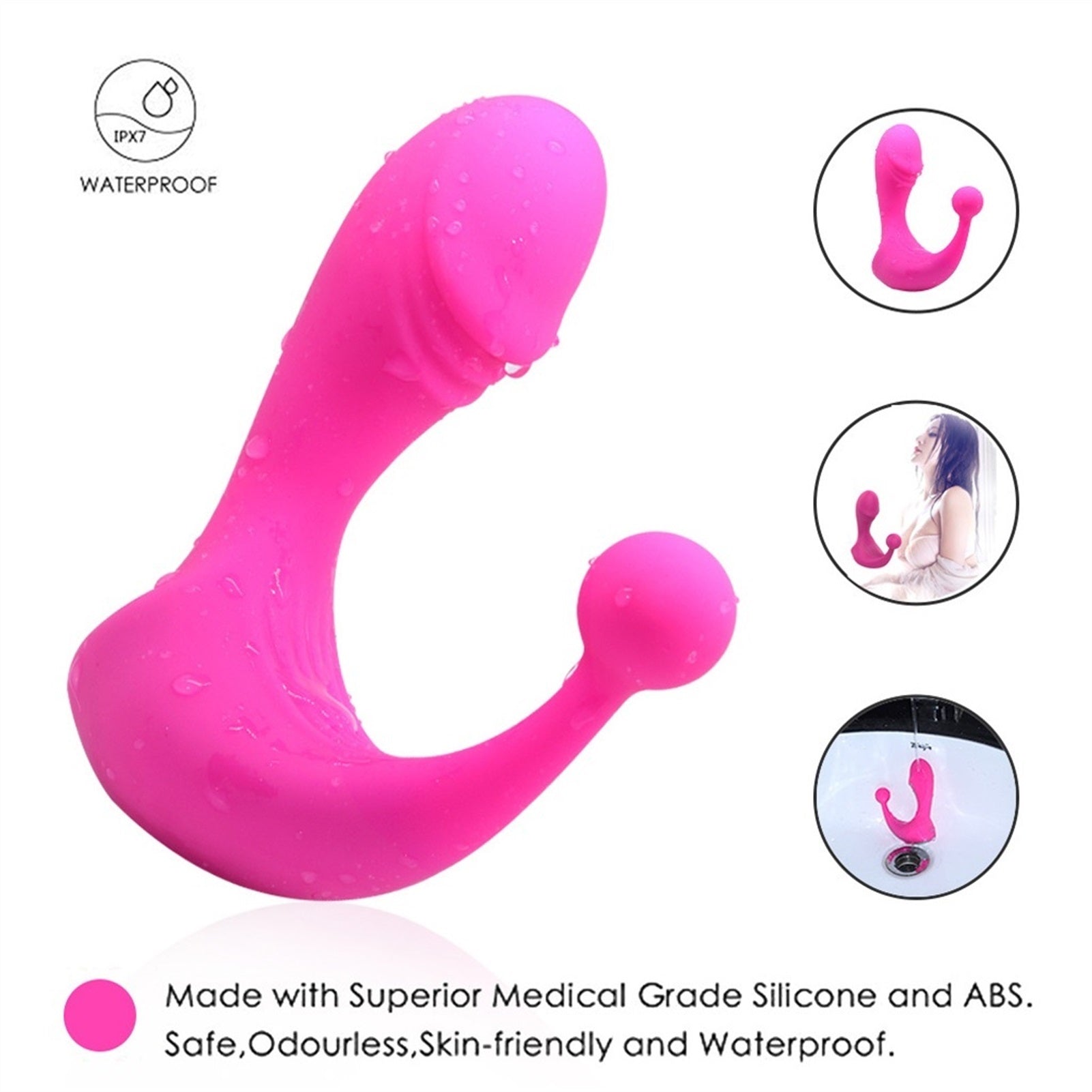 Silicone Amal Plugs Sex Toys For Couples Black/Pur