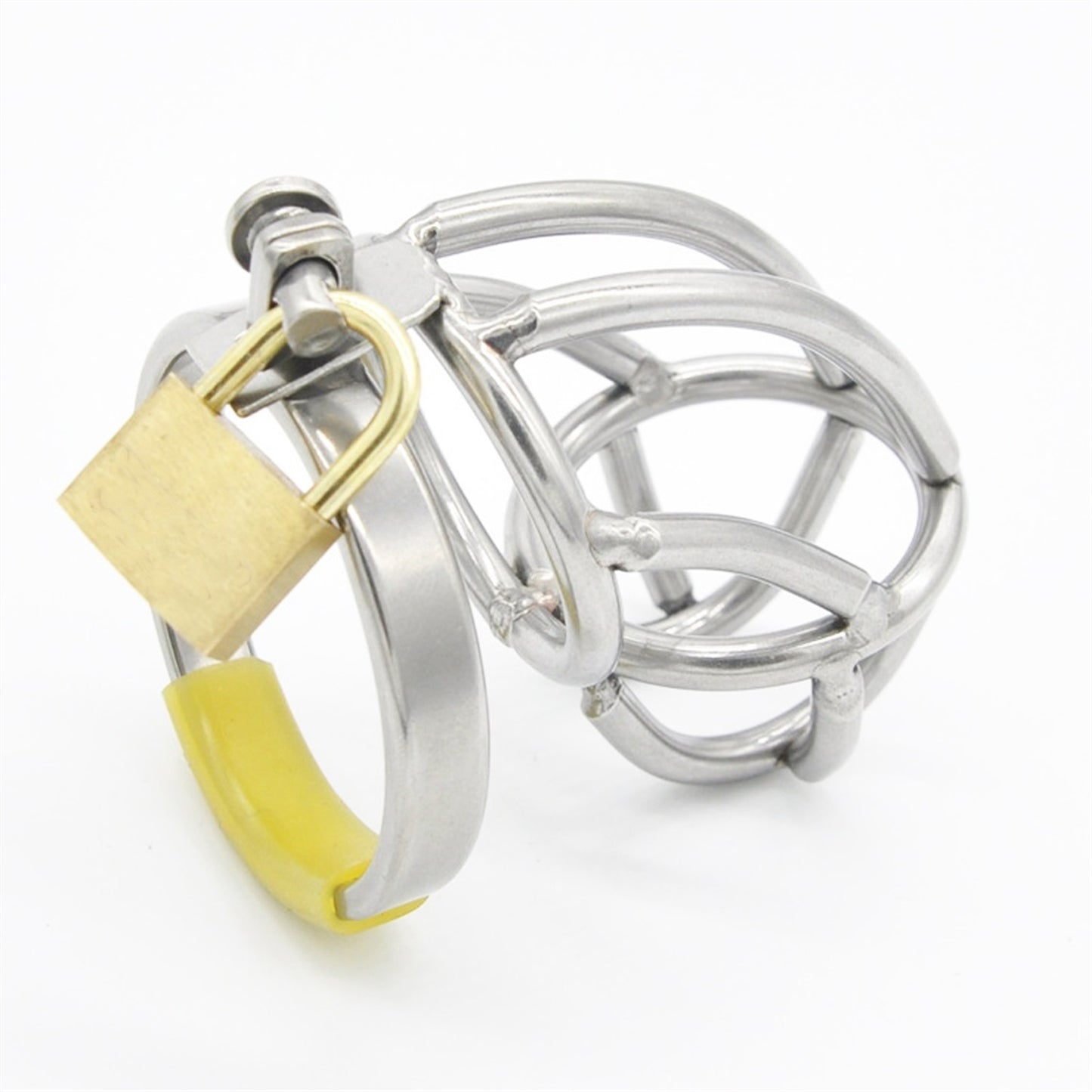 Male Stainless Steel Chastity Device With Catheter